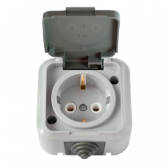 Фото Розетка одинарна з заземленням Bylectrica Пралеска  - Магазин MASMART