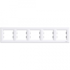 Фото Рамка 5-місна горизонтальна Schneider Asfora 5800521  - Магазин MASMART