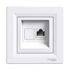 Фото Розетка комп'ютерна RJ45 cat.5e UTP Schneider Asfora 4300121  - Магазин MASMART