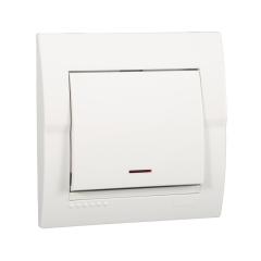 Фото Выключатель одноклавишный с подсветкой Lezard Deriy  - Магазин MASMART