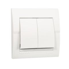 Фото Выключатель двухклавишный Lezard Deriy  - Магазин MASMART