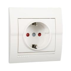 Фото Розетка з заземленням зі шторкою Lezard Deriy  - Магазин MASMART