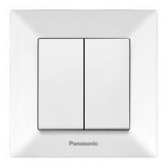 Фото Вимикач двоклавішний Panasonic Arkedia Slim WMTC0009-2WH...  - Магазин MASMART