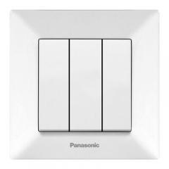 Фото Выключатель трехклавишный Panasonic Arkedia Slim...  - Магазин MASMART