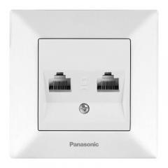 Фото Розетка комп\'ютерна подвійна RJ45 cat.5e Panasonic...  - Магазин MASMART