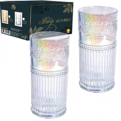 Фото Набір склянок S&T 9437 Flora Алмаз 400 мл 6 шт. - знято з...  - Магазин MASMART