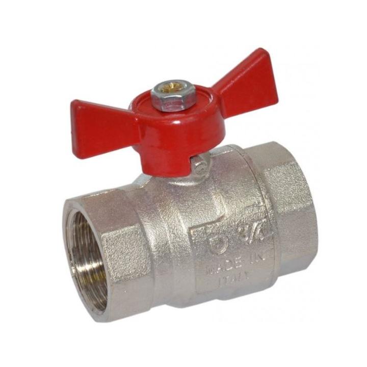 Фото Кран кульовий (вода) 3/4" ВВ ч/м PN40 Professional QP151 - Магазин MASMART