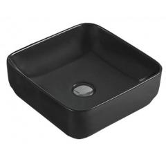 Фото Раковина VOLLE 36х36х12,5 см накладная черная матовая...  - Магазин MASMART