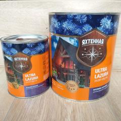 Фото Лак тонирующий ЛАЗУР УЛЬТРА ТМ Яхтенная №110 вишня 0,75 л  - Магазин MASMART