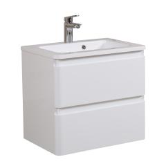 Фото Тумба Акцент 60 біла з умивальником Альфа  - Магазин MASMART