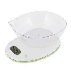 Фото Ваги кухонні Grunhelm KES-1PG 5 кг білі з чашею  - Магазин MASMART