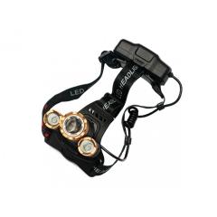 Фото Фонарь налобный ТR-06 1+2LED 4W IP44 аккумуляторный  4...  - Магазин MASMART