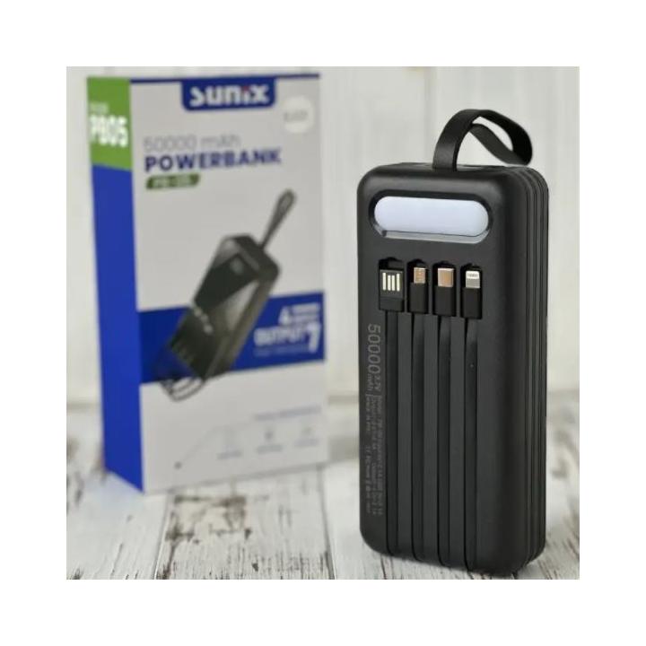 Фото Повербанк 50000 mAh SUNIX PB05 Black 89890/68225 - Магазин MASMART