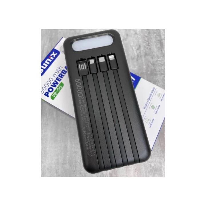 Фото Повербанк 50000 mAh SUNIX PB05 Black 89890/68225  - Магазин MASMART