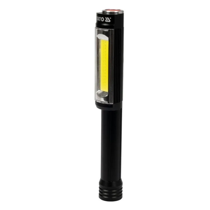 Фото Фонарь смотровой YATO LED, питание от батареек 3х АА, 400/170 Lm, 3 режима, 08522  - Магазин MASMART