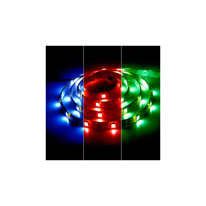 Фото Стрічка LED Feron LS606 14,4W/m IP20 12V (RGB на білому) 5м - Магазин MASMART