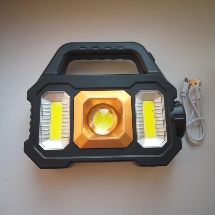 Фото Ліхтар переносний акумуляторний YD-2205В LED із сонячною панеллю + зарядка від USB - Магазин MASMART