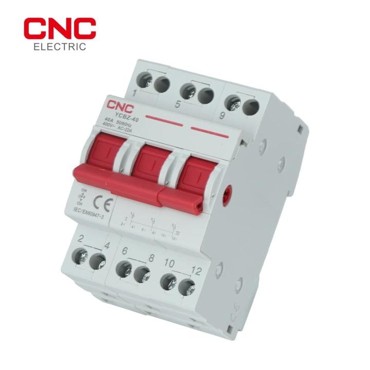 Фото Переключатель нагрузки 1-0-2 3P 40A CNC Electric YCBZ-40 - Магазин MASMART