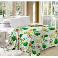 Фото Плед флісовий Авокадо полуторний 150х220 см  - Магазин MASMART