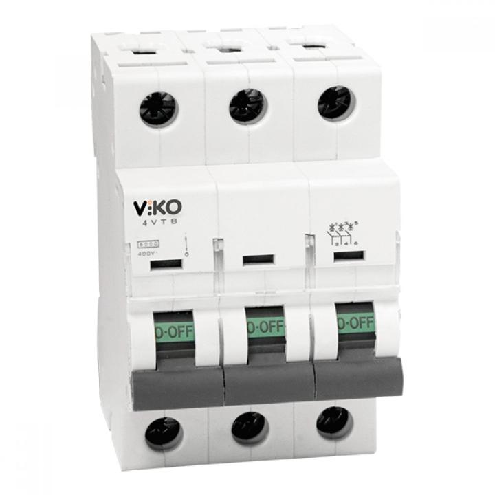 Фото Автоматичний вимикач VIKO 3P 16A С 4.5кА 230/400В тип С - Магазин MASMART