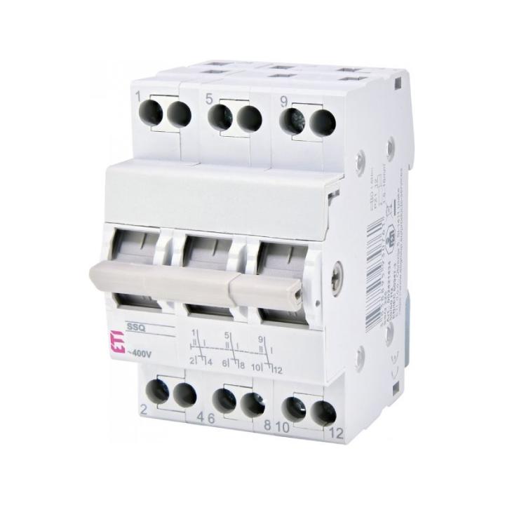 Фото Переключатель нагрузки ETI SSQ 340 1-0-2 3p 40A (2421435) - Магазин MASMART