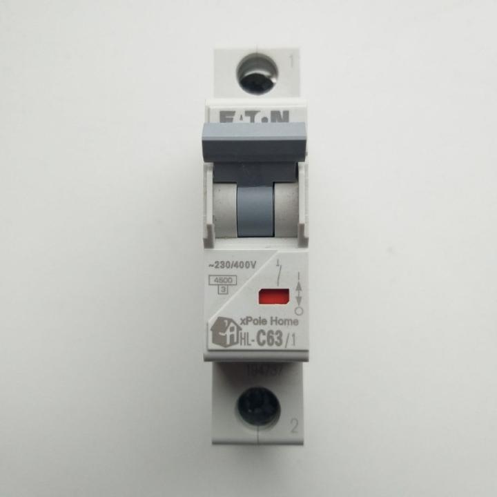 Фото Автоматичний вимикач 1P 63A Eaton HL-C63/1 4.5kA - Магазин MASMART
