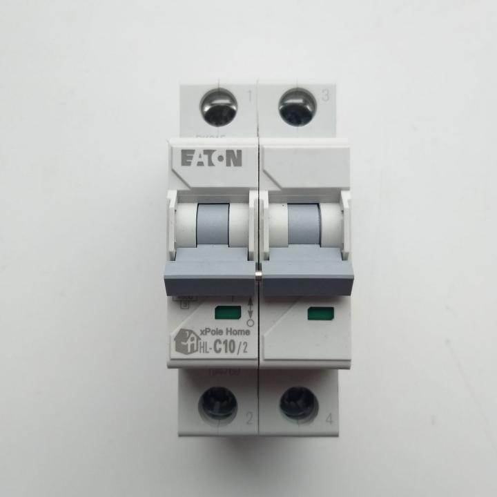 Фото Автоматичний вимикач 2P 10A Eaton HL-C10/2 4.5kA  - Магазин MASMART
