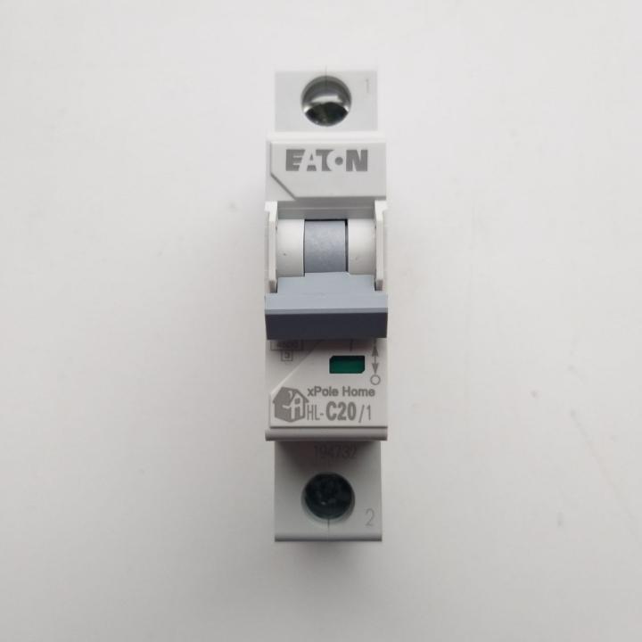 Фото Автоматичний вимикач 1P 20A Eaton HL-C20/1 4.5kA  - Магазин MASMART