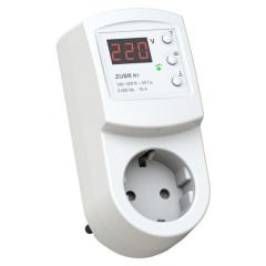 Фото Реле напряжения ZUBR R-116y 16А 3кВт в розетку однофазное  - Магазин MASMART