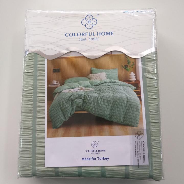 Фото Комплект постельного белья жатка Евро (Colorful Home) - Магазин MASMART