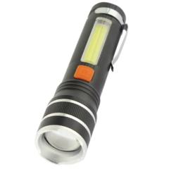 Фото Фонарь ручной LED Quantum QM-FL1032 Adept 10W LED с USB  - Магазин MASMART