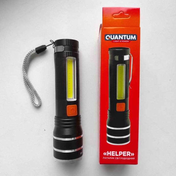 Фото Фонарь ручной LED Quantum QM-FL1032 Adept 10W LED с USB  - Магазин MASMART