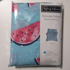 Фото Комплект постільної білизни блакитний ранфорс євро (Eponj...  - Магазин MASMART