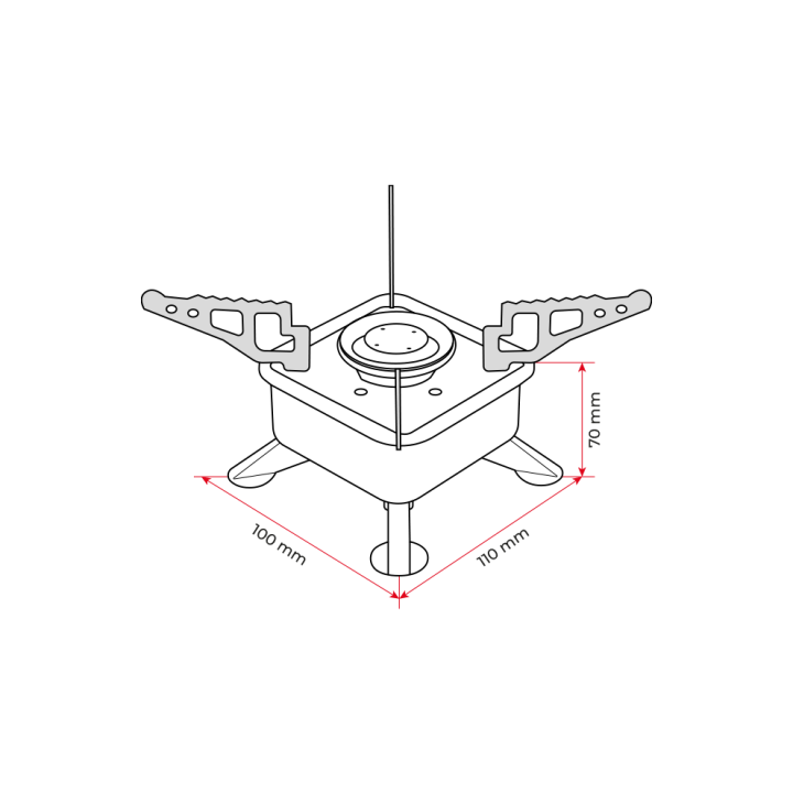 Фото Пальник газовий INTERTOOL GS-0010 туристичний  - Магазин MASMART