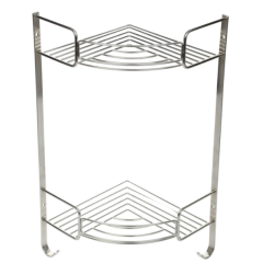 Фото Поличка кутова 2-ярусна Vanstore н/ж (08650) 28x41 см  - Магазин MASMART