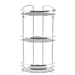 Фото Поличка кутова 3-ярусна Vanstore н/ж (09750) 59x26.5x19.5 см  - Магазин MASMART