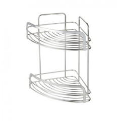 Фото Поличка кутова 2-ярусна Vanstore н/ж (09650)...  - Магазин MASMART