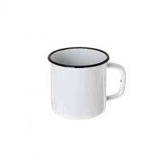 Фото Чашка 400 мл эмалированная сталь (белая)  - Магазин MASMART