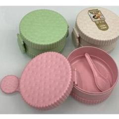 Фото Ланч-бокс "Эко" 13х7,5см TD01266 Stenson розовый/зеленый  - Магазин MASMART