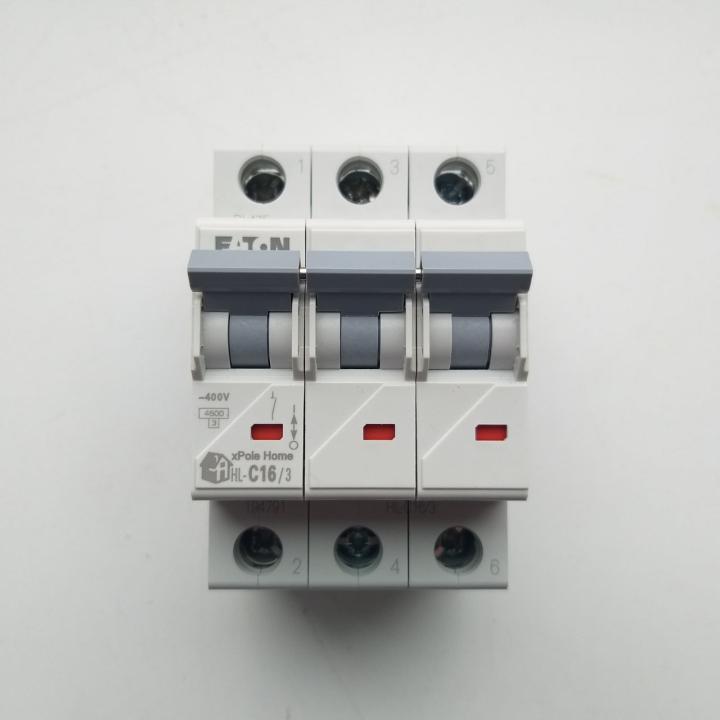 Фото Автоматичний вимикач 3P 16A Eaton HL-C16/3 4.5kA  - Магазин MASMART