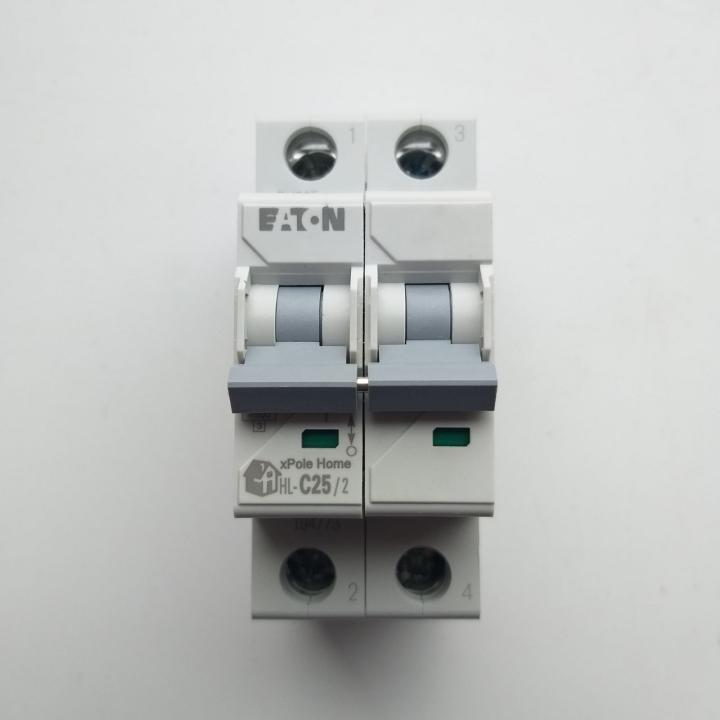 Фото Автоматичний вимикач 2P 25A Eaton HL-C25/2 4.5kA  - Магазин MASMART