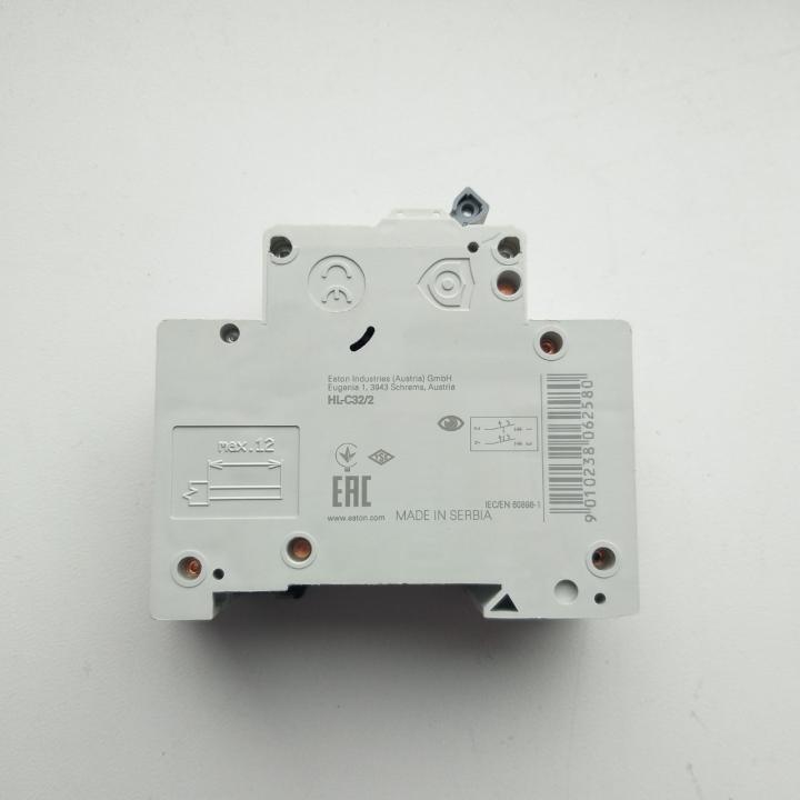 Фото Автоматичний вимикач 2P 32A Eaton HL-C32/2 4.5kA  - Магазин MASMART
