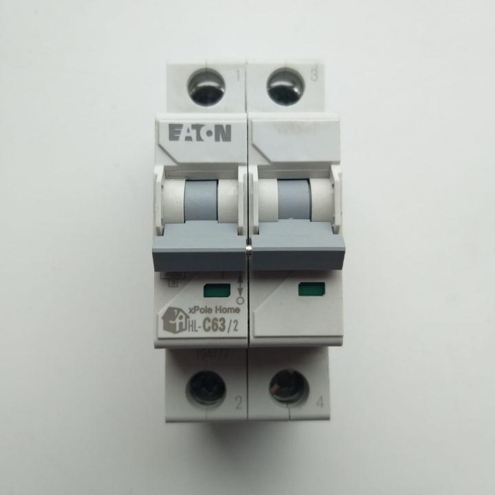 Фото Автоматичний вимикач 2P 63A Eaton HL-C63/2 4.5kA  - Магазин MASMART