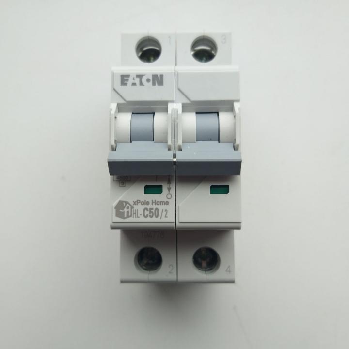 Фото Автоматичний вимикач 2P 50A Eaton HL-C50/2 4.5kA  - Магазин MASMART