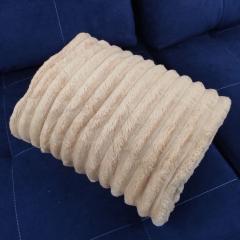 Фото Плед Королівська полоска 150х200см полуторний 4см бежевий...  - Магазин MASMART
