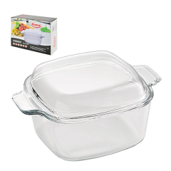 Фото Форма для запекания с крышкой Firex 1,5 л термостекло  - Магазин MASMART