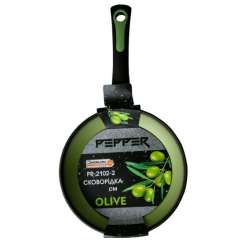 Фото Сковорідка OLIVE 20x4,0 cм (покриття GREBLON C2), PEPPER...  - Магазин MASMART