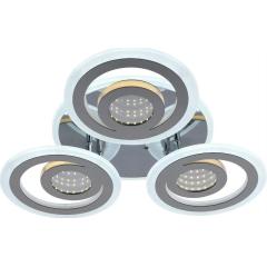 Фото Люстра LED акрилова Sirius LI8889/3В CR (BL+YL) 72+24W +...  - Магазин MASMART