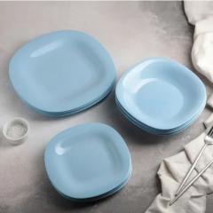 Фото Тарілка обідня LUMINARC Carine Light Blue 27 см P4126  - Магазин MASMART