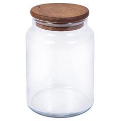 Фото Банка с деревянной крышкой 0,89 л HEREVIN 232008-000  - Магазин MASMART